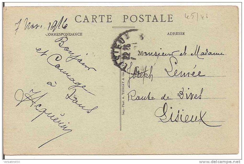 14..ORBEC..GRAND RUE..NOMBREUX COMMERCE..CYCLISTE..VOLAILLER..ABEILLES..2 SCANS..1916 - Orbec