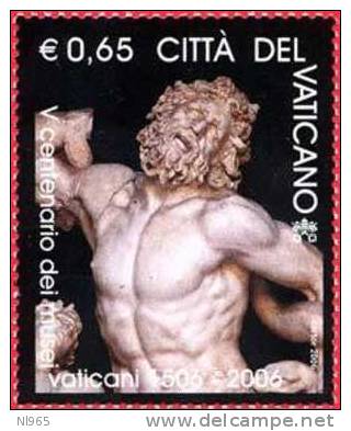 CITTA' DEL VATICANO - VATIKAN STATE - ANNO 2006 - 5° CENTENARIO DEI MUSEI VATICANI ** MNH - Neufs