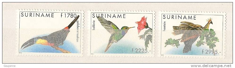 SURINAM    Oiseaux  1363 1365 ** - Colibris