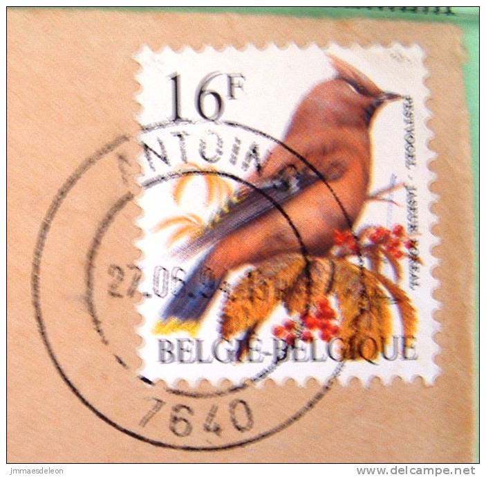 Belgium 1994 Cover Sent To Belgium - Birds - T Cancel - Due Tax Stamps - Cartas & Documentos