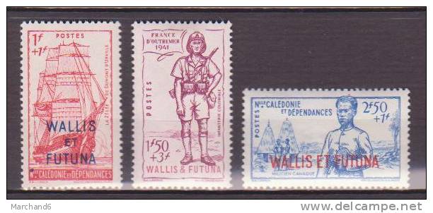WALLIS ET FUTUNA N°87/89 DEFENSE DE L EMPIRE *neuf Et Charniere - Unused Stamps