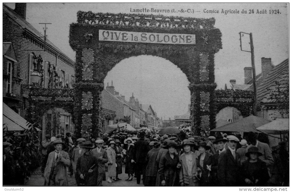 Comice Agricole Du 24 Aout 1924   Vive La Sologne - Lamotte Beuvron