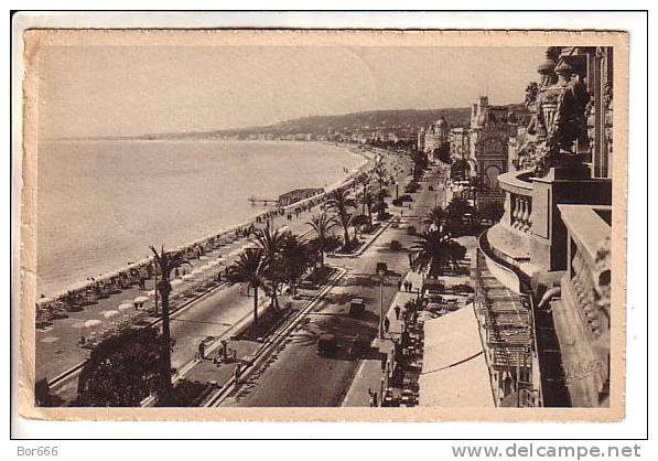 OLD FRANCE POSTCARD - Nice - Promenade Des Anglais - Good Stamped - Places, Squares