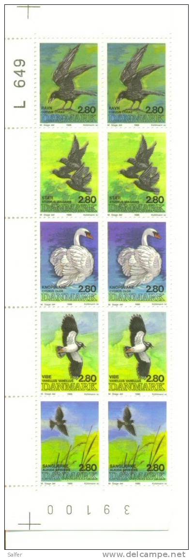 DANIMARCA  1986  UCCELLI  X  2  - MNH - Neufs