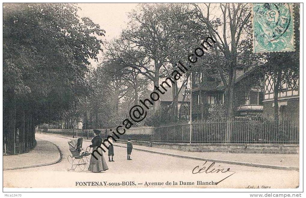 Fontenay Sous Bois. Avenue De La Dame Blanche - Fontenay Sous Bois