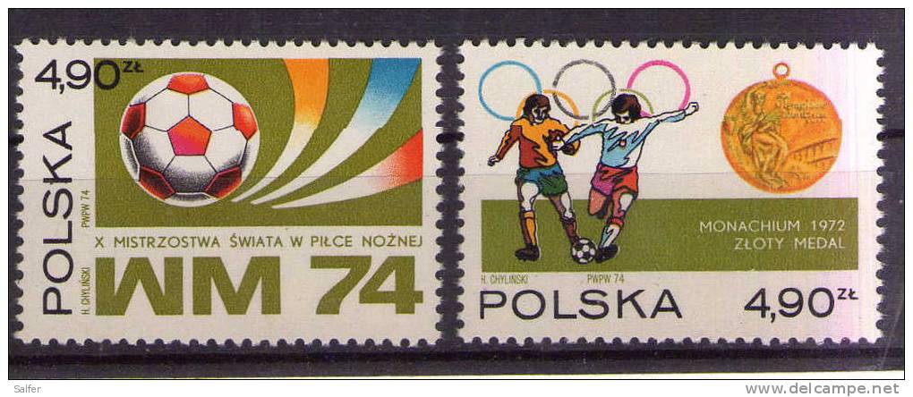 POLONIA 1974  MONDIALI DI CALCIO - MNH - 1974 – Germania Ovest