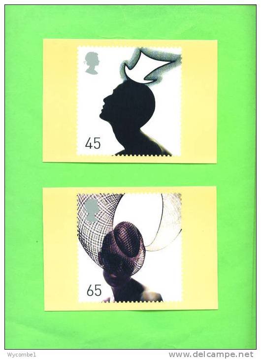 PHQ232 2001 Fabulous Hats - Set Of 4 Mint - Cartes PHQ