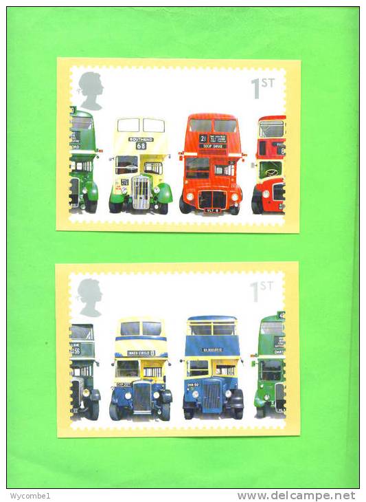PHQ231 2001 Buses - Set Of 6 Mint - Cartes PHQ