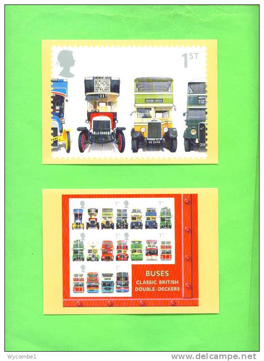 PHQ231 2001 Buses - Set Of 6 Mint - Cartes PHQ