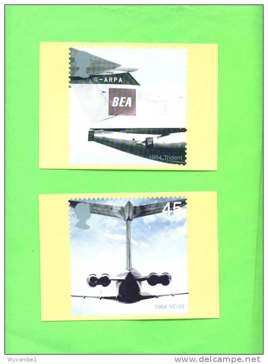 PHQ241 2002 Aircraft - Set Of 6 Mint - PHQ Karten