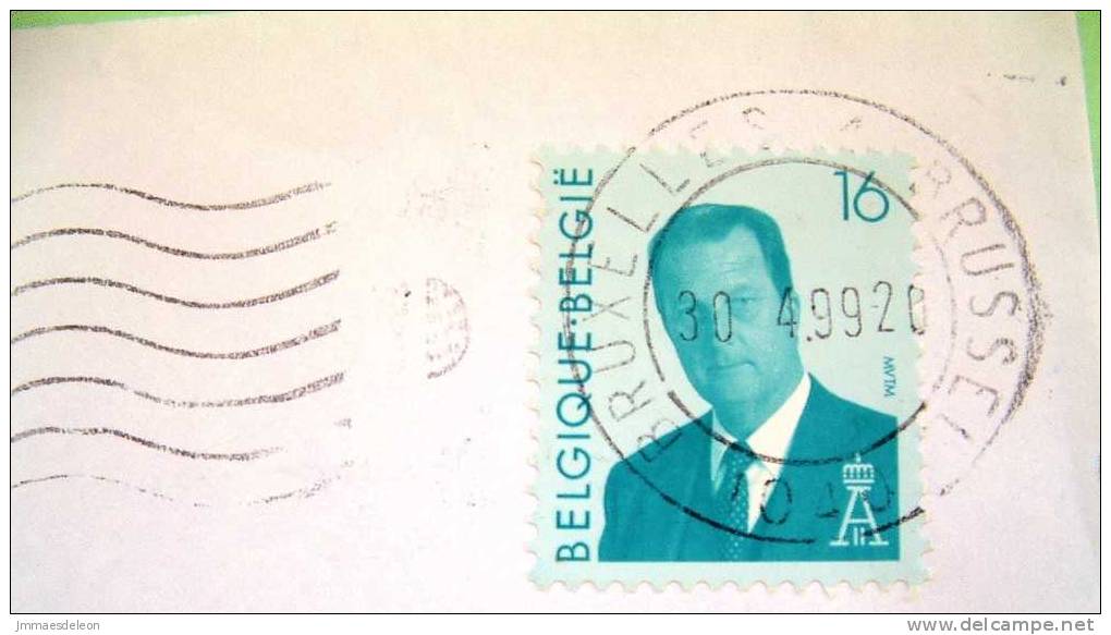 Belgium 1999 Cover Sent To Belgium - King Albert - Cartas & Documentos