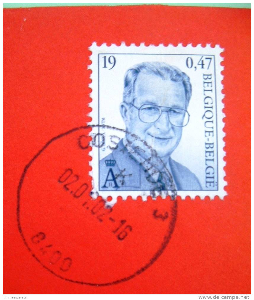 Belgium 2002 Cover Sent To Belgium - King Albert - Covers & Documents