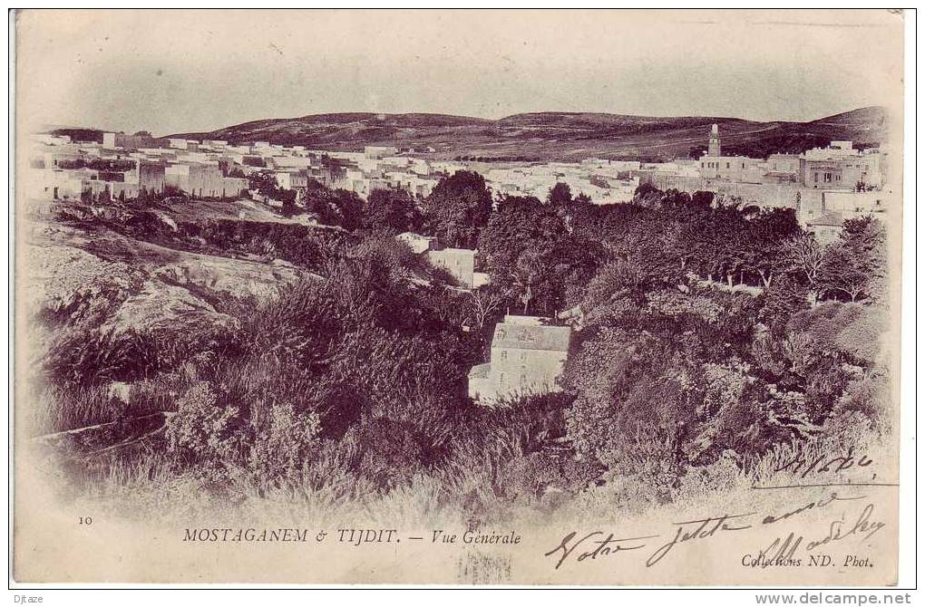 Algérie  -  N°10 - Mostaganem & Tijdit - Vue Générale - Ed. ND 1904 - 321 - Mostaganem