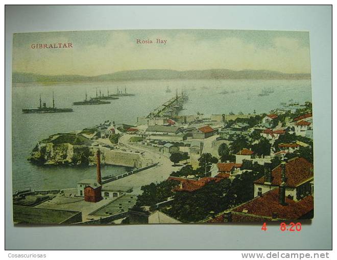 3832  GIBRALTAR  ROSIA BAY AÑOS / YEARS 1910 MAS DE ESTE PAIS CIUDAD EN MI TIENDA - Gibraltar