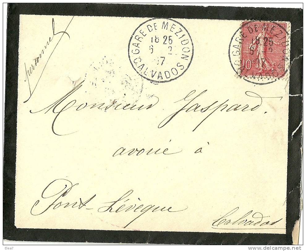 ENVELOPPE - 06/02/1907 - Covers & Documents