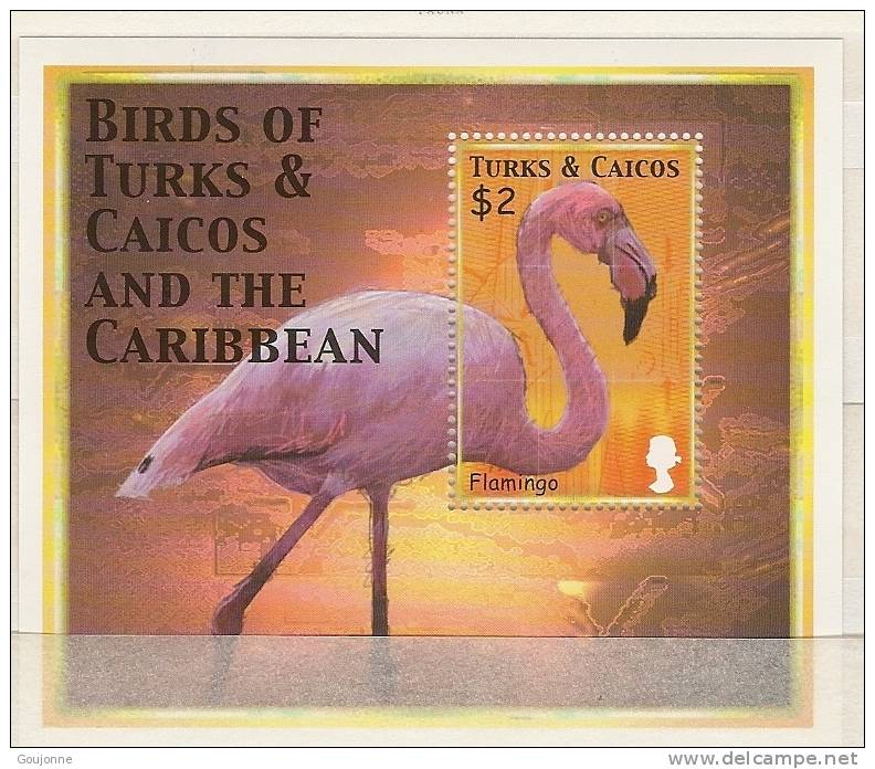 TURKS ET CAIQUES   Oiseaux Des Caraibes  BF 196** - Flamingo