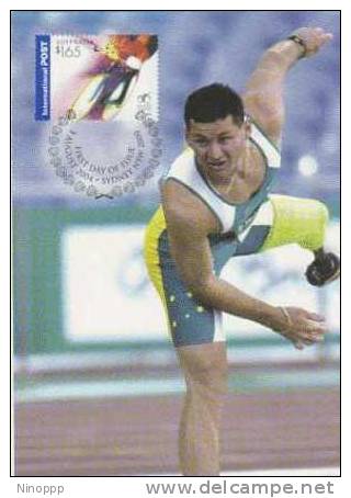 Australia-2004 Athens Olympic Games,$ 1.65 Don Elgin   Maximum Card - Summer 2004: Athens