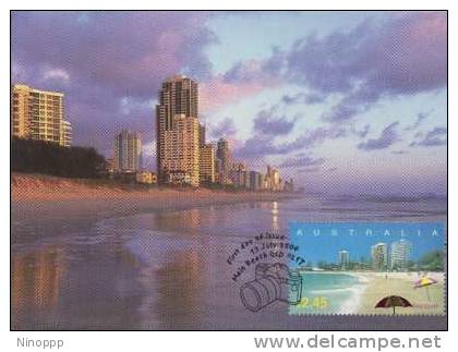 Australia-2004 Australian Impressions,$ 2.45 Hotels On The Gold Coast   Maximum Card - Hotels, Restaurants & Cafés