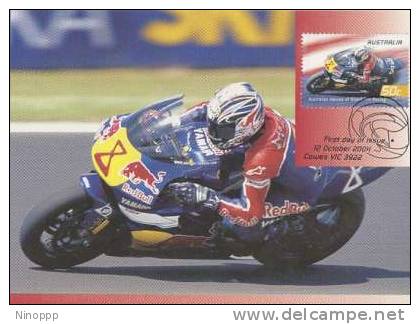 Australia-2004 Gran Prix,50c Garry McCoy   Maximum Card - Motorbikes