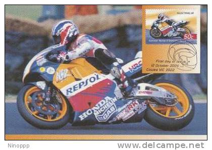 Australia-2004 Gran Prix,50c Mick Doohan  Maximum Card - Motorbikes