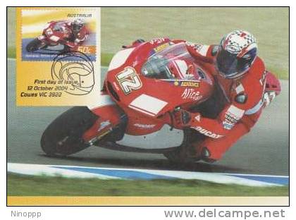 Australia-2004 Gran Prix,50c Troy Bayliss  Maximum Card - Motorbikes