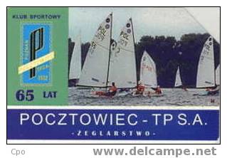 # POLAND 372 Pocztowiec TP SA 25 Urmet 01.97 -voile,sail- Tres Bon Etat - Polen