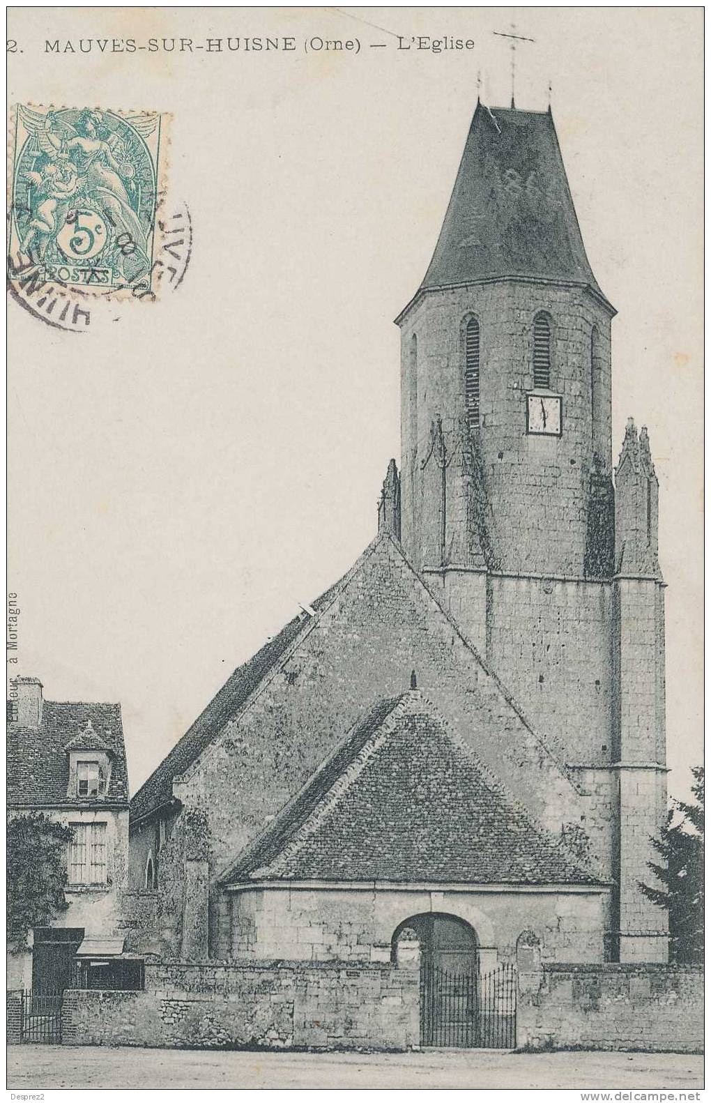 61 MAUVES Sur HUISNE Cpa Eglise              2 Maillaut - Other & Unclassified