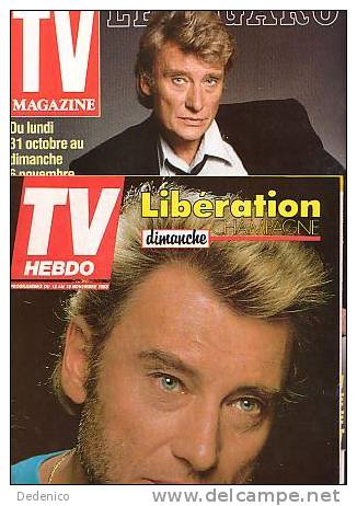 Johnny  HALLYDAY  :  2  COUVERTURES    :  PROGRAMME  TV - Music