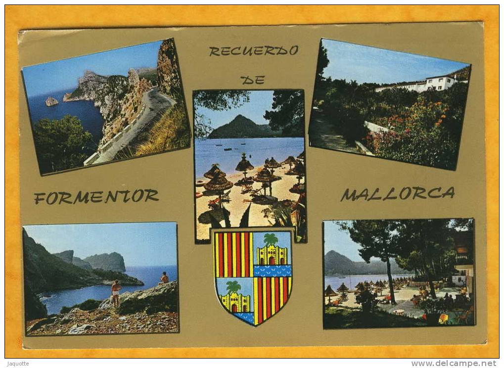 FORMENTOR MALLORCA - Espagne - N°7062 - Recuerdo De Formentor Mallorca Et Blason - Formentera