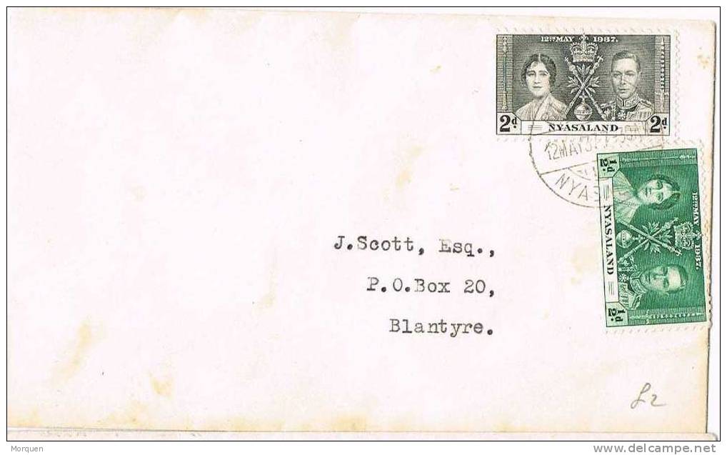 2027. Carta BLANTYRE (Nyassaland) 1937 - Nyassaland (1907-1953)