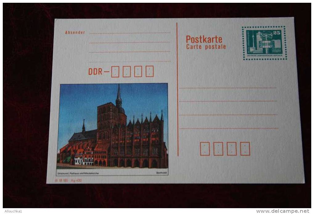ENTIER POSTAL ENTIERS POSTAUX DDR DEUSTCHE DEMOKRATISCHE REPUBLIK ALLEMAGNE DE L´ EST PSTKARTE - Postkaarten - Ongebruikt