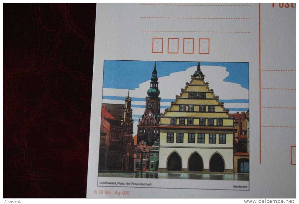 ENTIER POSTAL ENTIERS POSTAUX DDR DEUSTCHE DEMOKRATISCHE REPUBLIK ALLEMAGNE DE L´ EST PSTKARTE - Cartes Postales - Neuves