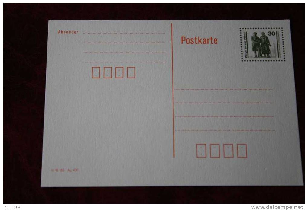 ENTIER POSTAL  ENTIERS POSTAUX DDR DEUSTCHE DEMOKRATISCHE REPUBLIK ALLEMAGNE DE L´ EST POSTKARTE - Postcards - Mint