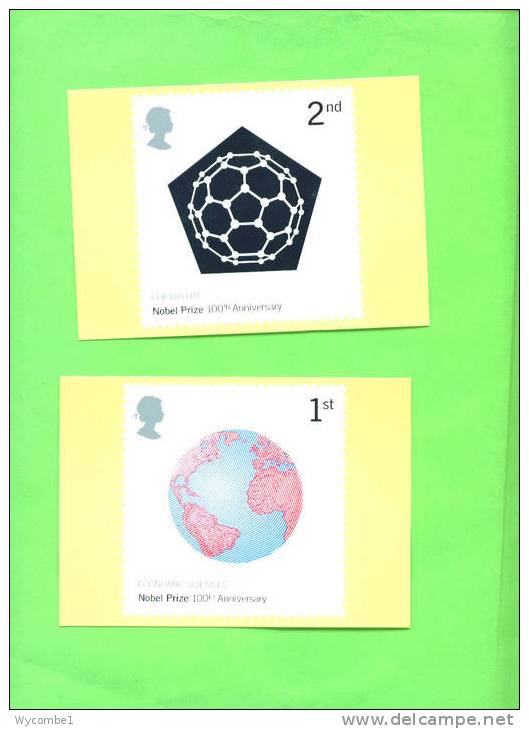 PHQ235 2001 Nobel Prizes - Set Of 6 Mint - Carte PHQ