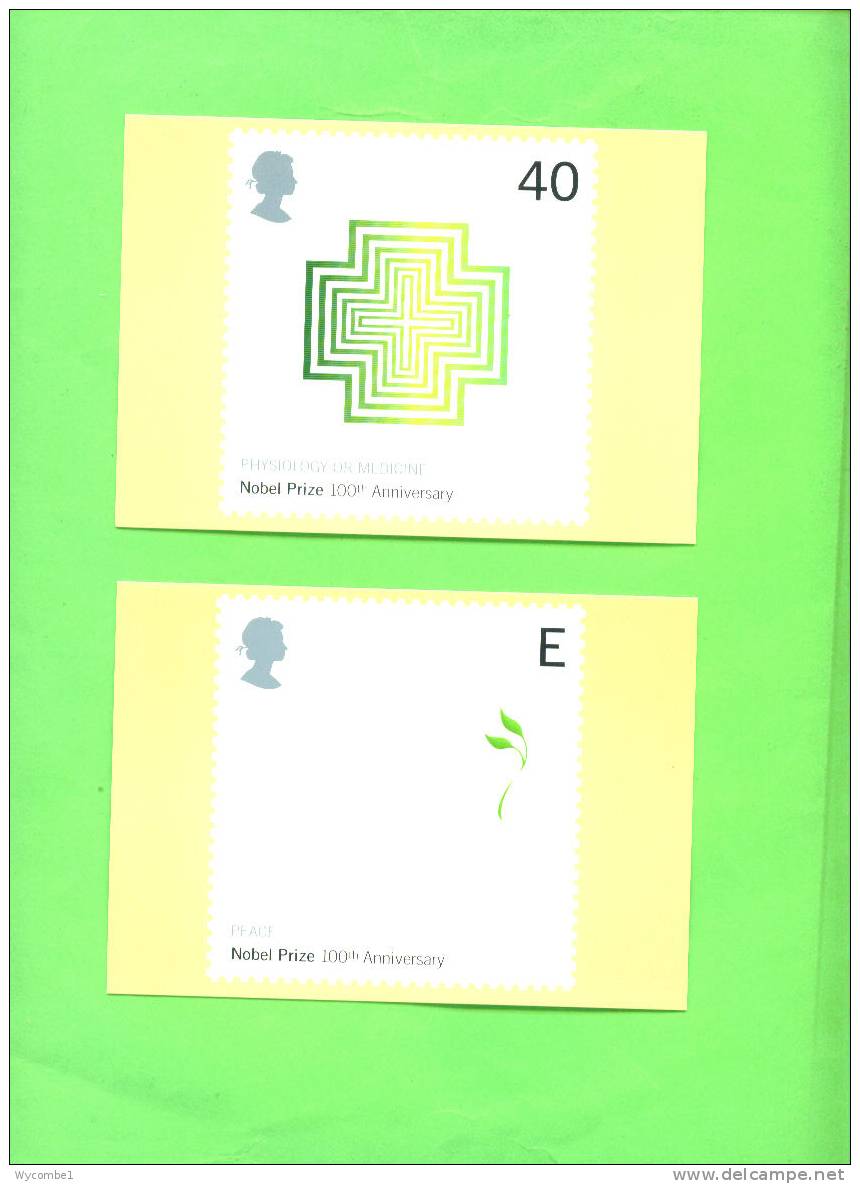 PHQ235 2001 Nobel Prizes - Set Of 6 Mint - Carte PHQ