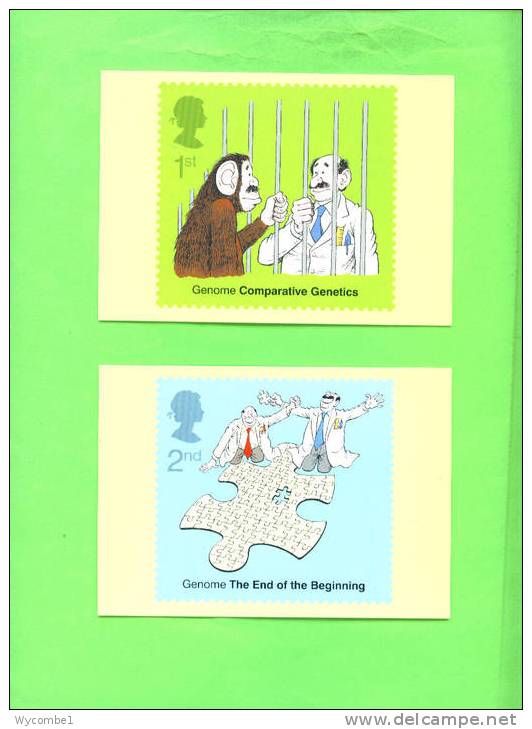 PHQ250 2003 The Secret Of Life - Set Of 6 Mint - Cartes PHQ