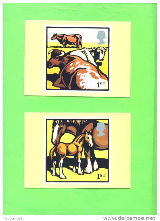 PHQ271 2005 Farm Animals - Set Of 10 Mint - PHQ Karten