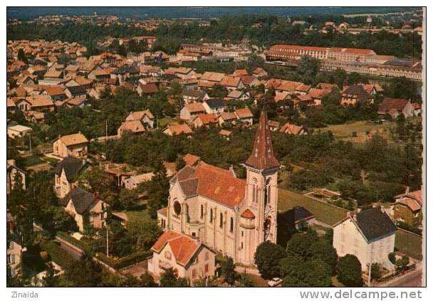 CARTE POSTALE DE VALENTIGNEY - VUE AERIENNE - Valentigney