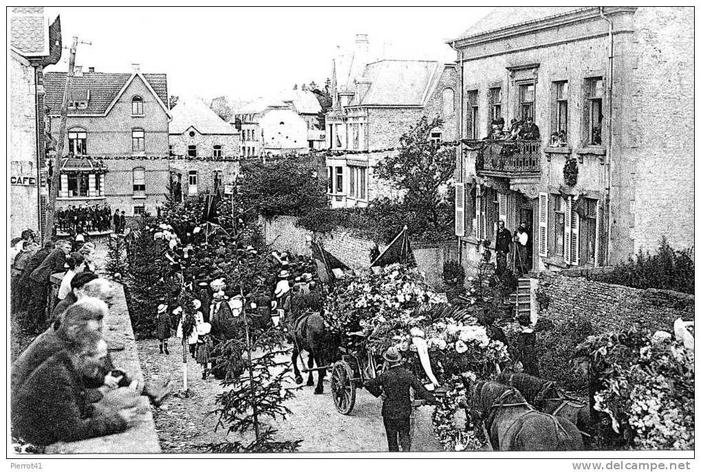 Manifestation Patriotique Des 18 Et 19 Juillet 1920 En L'honneur Des Martyrs De Rossignol- Traversée De TINTIGNY - Tintigny