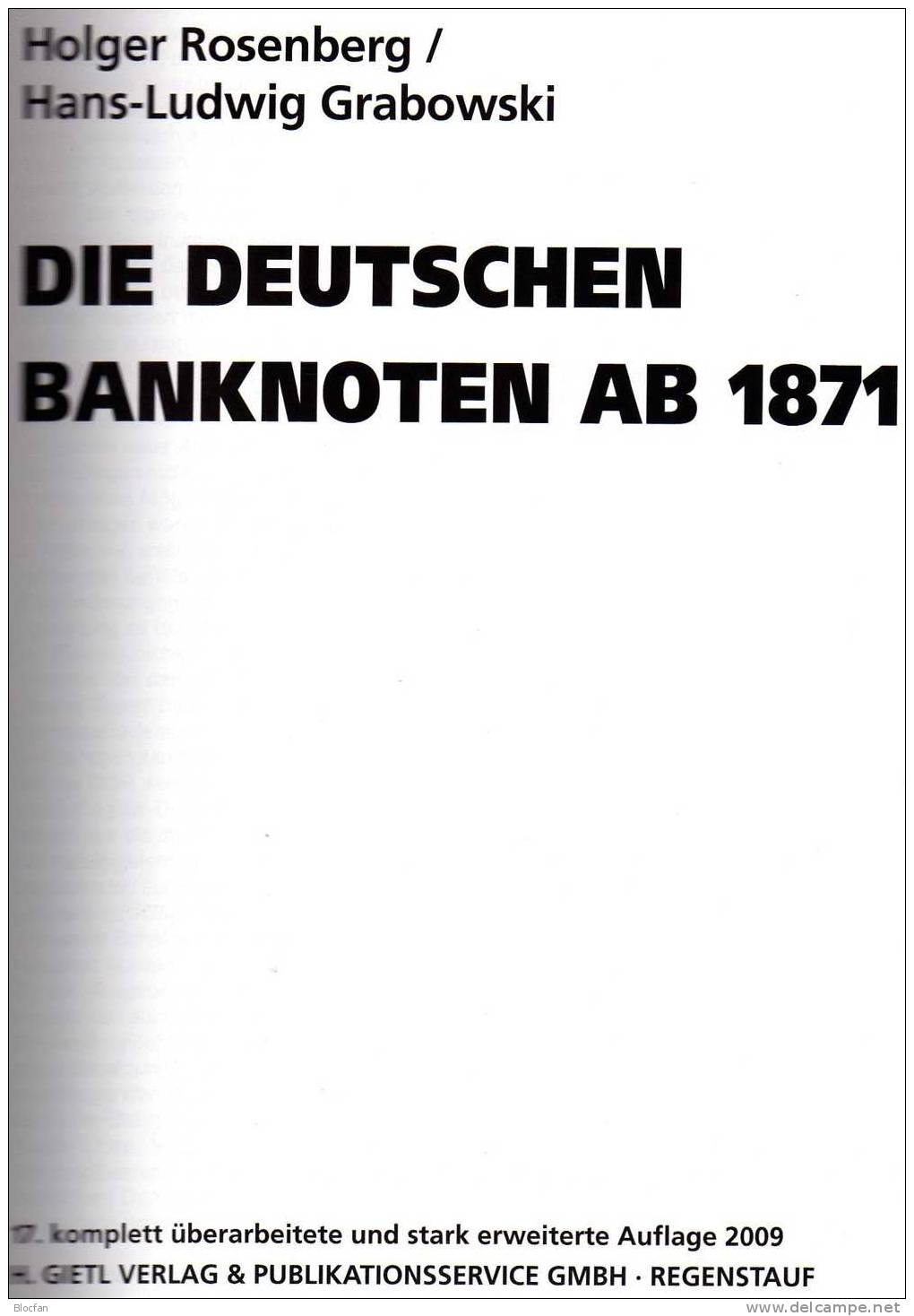 Banknoten Katalog Deutschland 2009 Für Numisbriefe Neu 25€ - Literatur & Software