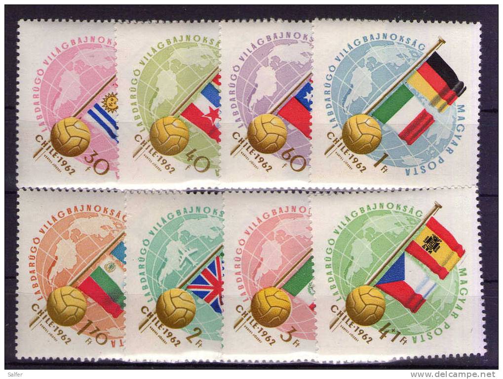 UNGHERIA 1962 CAMPIONATI MONDIALI DI CALCIO  MNH - 1962 – Chili