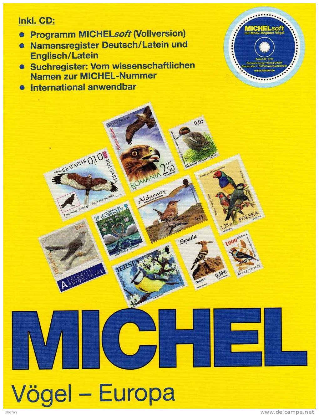 Vögel - Europa Motiv-Briefmarken Michel Katalog 2007 Neu 69€ - Sonstige & Ohne Zuordnung