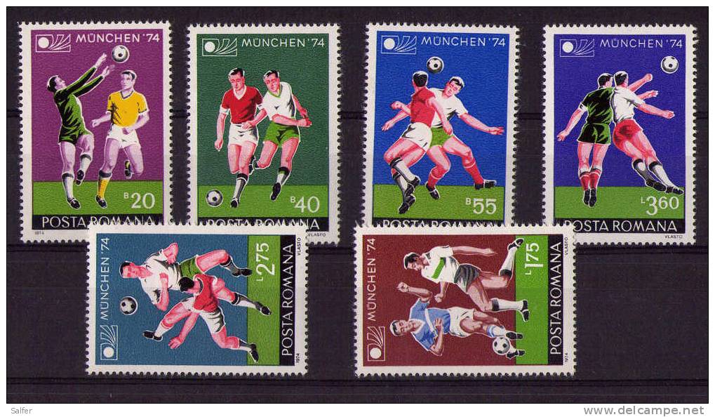 ROMANIA  1974 COPPA DEL MONDO DI CALCIO     MNH - 1974 – Germania Ovest