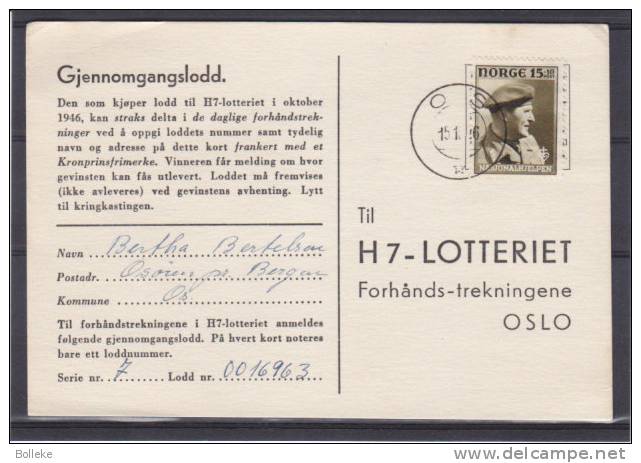 Norvège  -  Carte Postale De 1946 - Covers & Documents