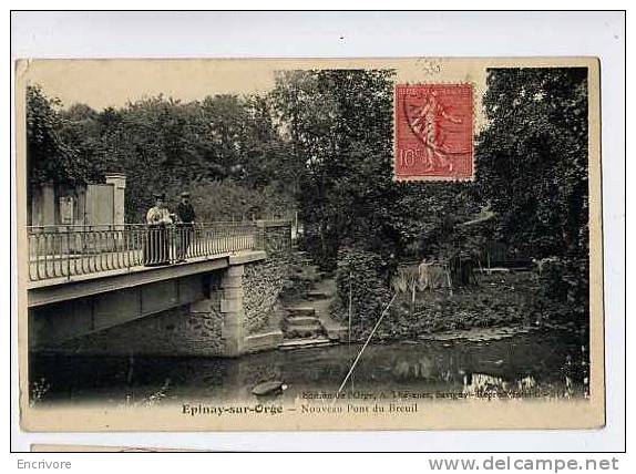 Cpa EPINAY SUR ORGE Nouveau Pont Du Breuil - Ed De L´orge Thevenet 311 - Epinay-sur-Orge