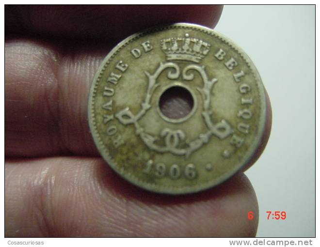 4158  BELGIE BELGIQUE BELGICA   5 CENTS     YEAR  1906 BELGIQUE  FINE OTHERS IN MY STORE - 10 Cents