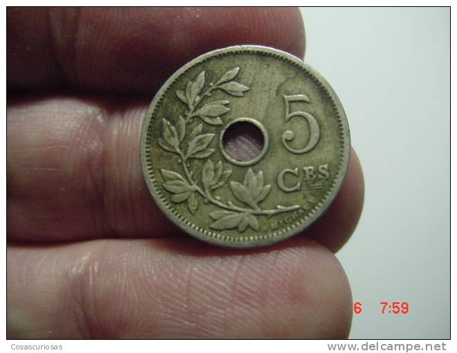 4158  BELGIE BELGIQUE BELGICA   5 CENTS     YEAR  1906 BELGIQUE  FINE OTHERS IN MY STORE - 10 Centimes