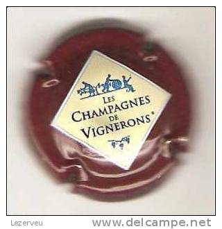 CAPSULE DE MUSELET CHAMPAGNE GENERIQUE VIGNERONS (contour Bordeaux) (cote Des Bars) - Autres & Non Classés