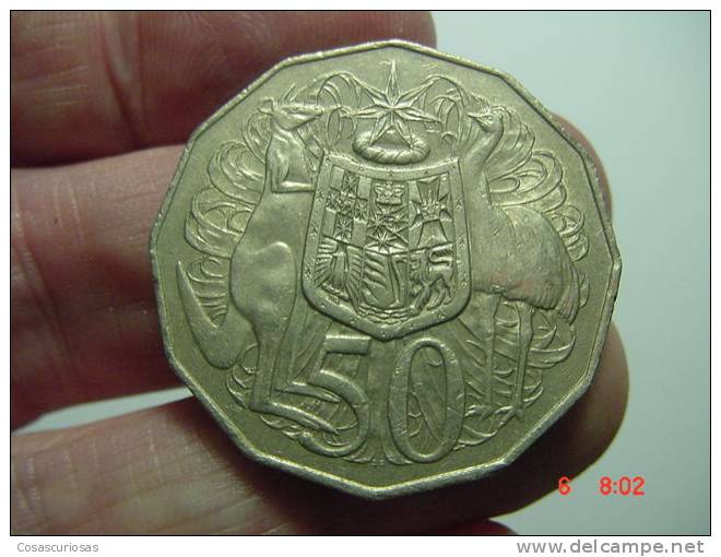 4168 AUSTRALIA  50 CENTS     ANIMAL  CANGOO CANGURO  YEAR  1981 VF  OTHERS IN MY STORE - 50 Cents