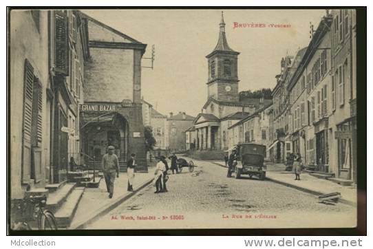 88 BRUYERES /     La Rue De L'église  / - Bruyeres